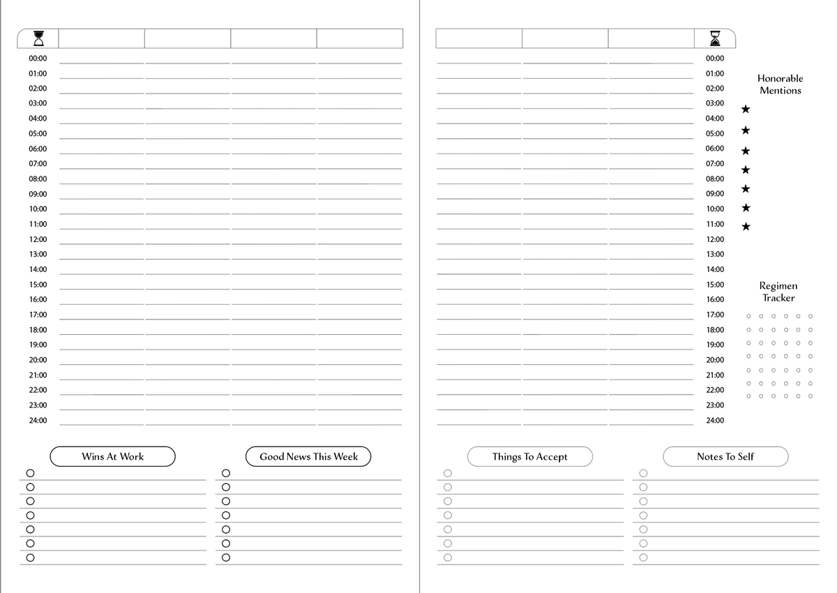 A Superessential Planner; 6-Month Undated Daily Planner