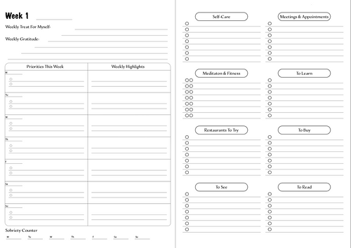 A Superessential Planner; 6-Month Undated Daily Planner