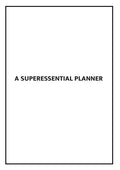 A Superessential Planner; 6-Month Undated Daily Planner
